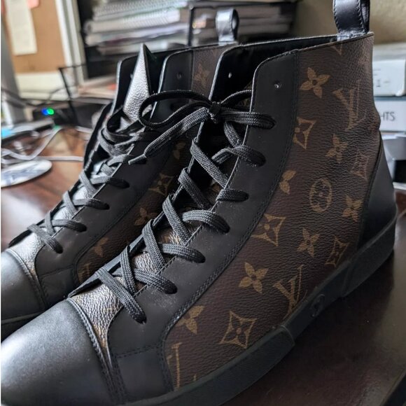 Louis Vuitton Match Up monogram canvas high tops 2017 Size 9. Used, with sleeper - Picture 5 of 5